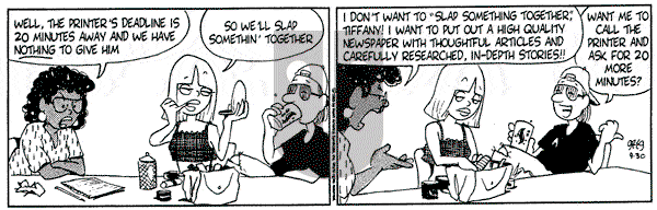 Luann on Saturday September 30, 1995 Comic Strip