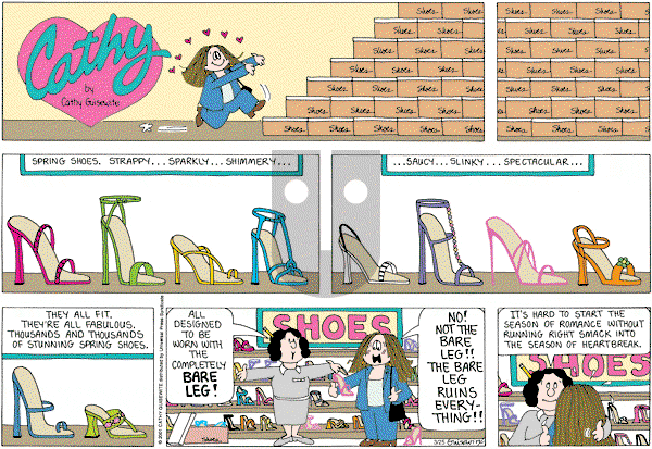 Cathy Classics - Sunday March 25, 2007 Comic Strip