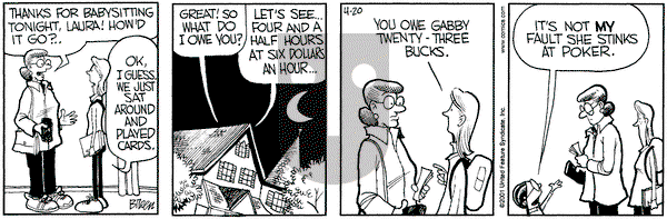 Grand Avenue on Friday April 20, 2001 Comic Strip