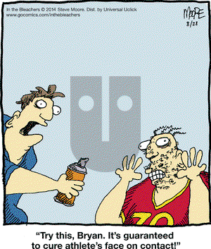In the Bleachers on Thursday August 28, 2014 Comic Strip