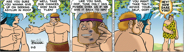 Alley Oop on Thursday September 8, 2016 Comic Strip