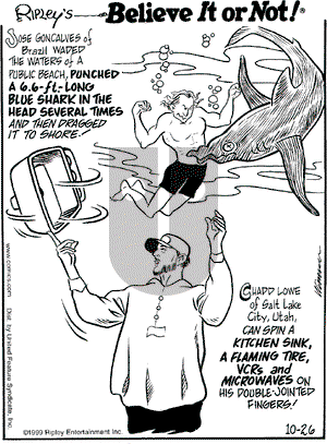 Ripley's Believe It or Not on Tuesday October 26, 1999 Comic Strip