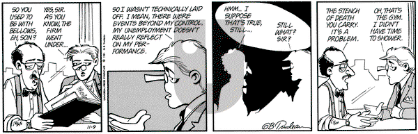 Doonesbury on Saturday November 9, 1991 Comic Strip
