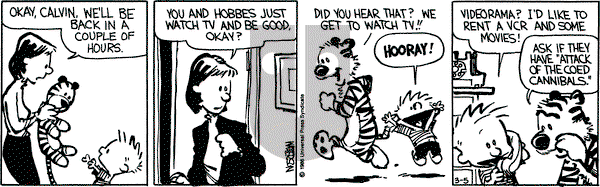 Calvin and Hobbes on Wednesday March 5, 1986 Comic Strip
