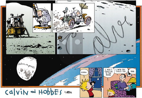 Calvin and Hobbes on Sunday January 26, 2025 Comic Strip