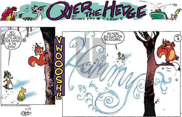 Over the Hedge on Sunday January 24, 2021 Comic Strip