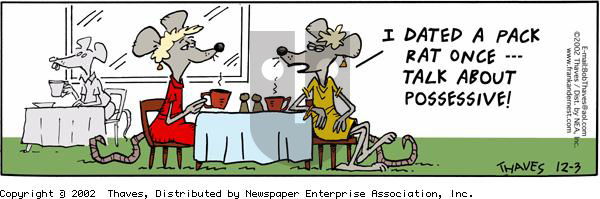 Frank and Ernest on Tuesday December 3, 2002 Comic Strip