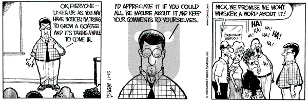 Grand Avenue on Monday November 15, 1999 Comic Strip