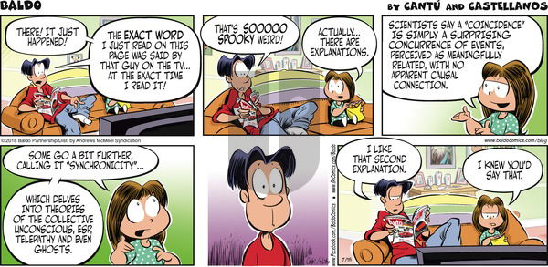 Baldo on Sunday July 15, 2018 Comic Strip