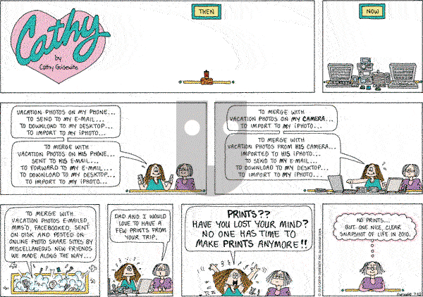 Cathy Classics - Sunday July 25, 2010 Comic Strip