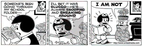 Nancy on Wednesday September 17, 1997 Comic Strip