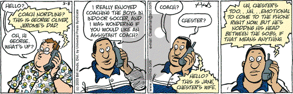 Cleats on Saturday March 8, 2003 Comic Strip