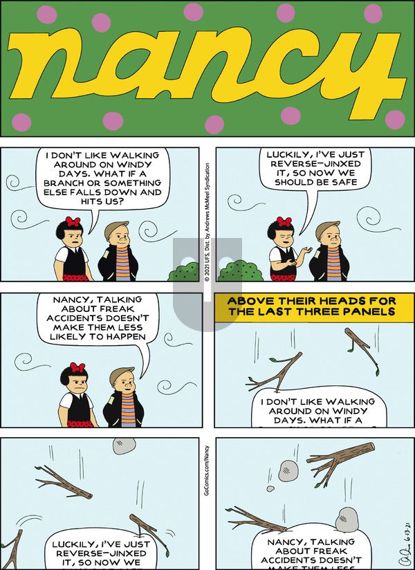 Nancy on Sunday June 13, 2021 Comic Strip