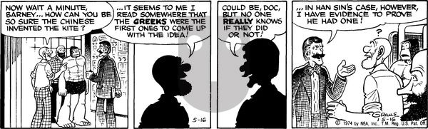 Alley Oop on Friday May 17, 1974 Comic Strip