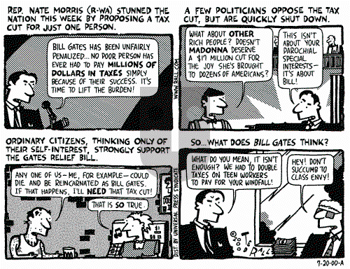 Ted Rall on Thursday July 20, 2000 Comic Strip