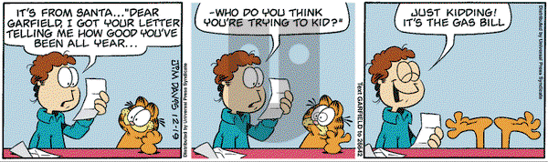 Garfield on Tuesday December 19, 2006 Comic Strip