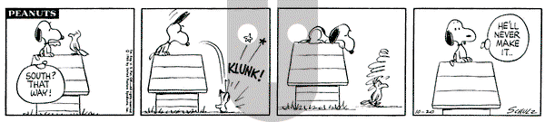 Peanuts on Wednesday October 20, 1965 Comic Strip