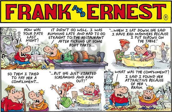 Frank and Ernest on Sunday September 1, 2013 Comic Strip