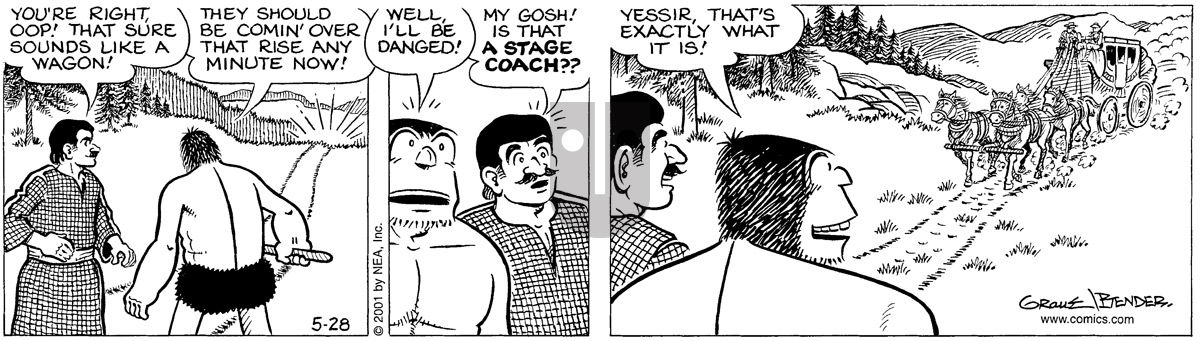 Alley Oop - Monday May 28, 2001 Comic Strip