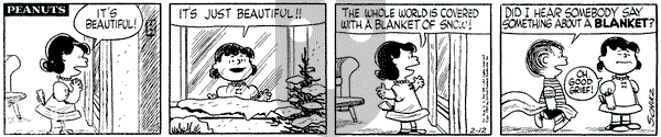 Peanuts on Tuesday February 12, 1957 Comic Strip