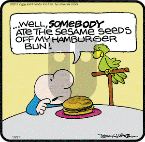 Ziggy on Wednesday October 21, 2015 Comic Strip