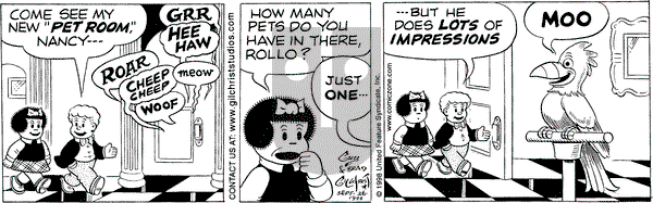 Nancy on Saturday September 26, 1998 Comic Strip
