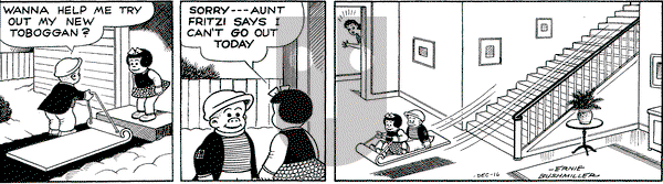 Nancy on Thursday December 16, 1948 Comic Strip