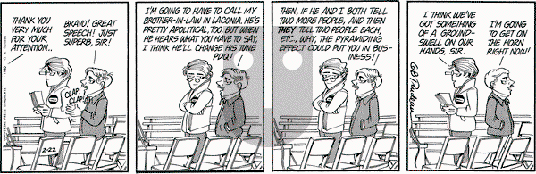 Doonesbury on Friday February 22, 1980 Comic Strip