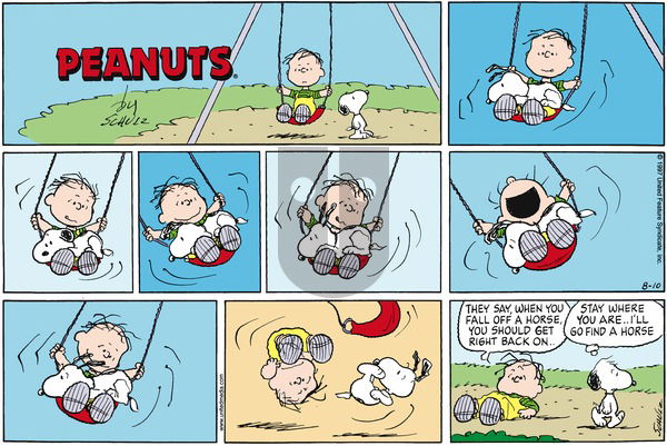 Peanuts on Sunday August 10, 1997 Comic Strip