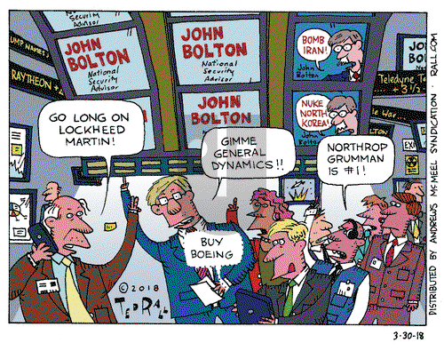 Ted Rall on Friday March 30, 2018 Comic Strip