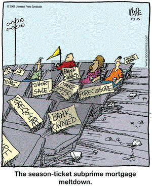 In the Bleachers on Monday December 15, 2008 Comic Strip