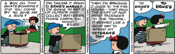 Nancy on Wednesday November 11, 2009 Comic Strip
