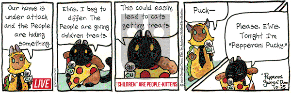 Breaking Cat News on Wednesday October 25, 2017 Comic Strip