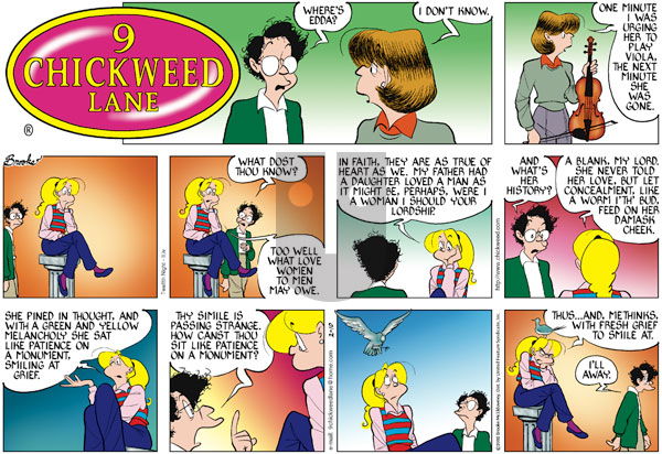 9 Chickweed Lane on Sunday February 10, 2002 Comic Strip