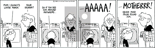 FoxTrot - Tuesday April 12, 1988 Comic Strip