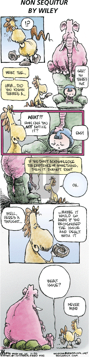 Non Sequitur on Sunday November 26, 2006 Comic Strip