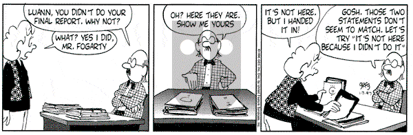 Luann on Tuesday January 7, 1997 Comic Strip