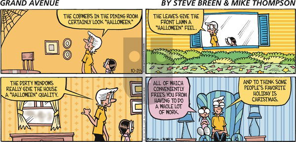 Grand Avenue on Sunday October 28, 2012 Comic Strip