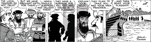 Alley Oop on Tuesday April 3, 2001 Comic Strip