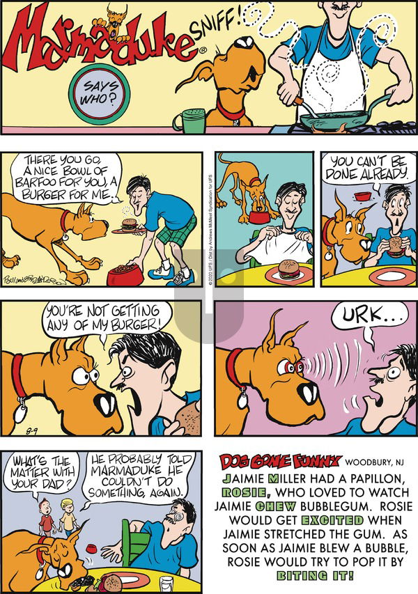 Marmaduke on Sunday August 9, 2020 Comic Strip