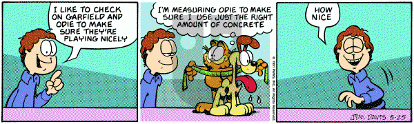 Garfield on Saturday May 25, 1991 Comic Strip