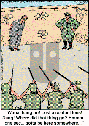 Close to Home on Tuesday April 12, 2011 Comic Strip