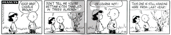 Peanuts on Tuesday February 26, 1963 Comic Strip