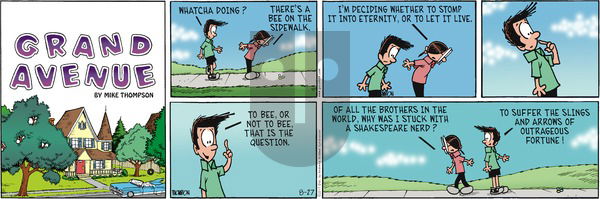 Grand Avenue on Sunday August 27, 2017 Comic Strip