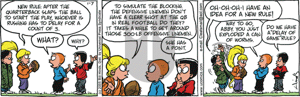 Cleats on Friday January 7, 2005 Comic Strip