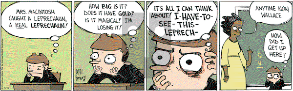 Wallace the Brave on Thursday March 14, 2019 Comic Strip