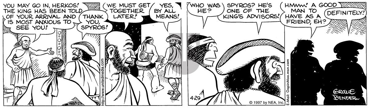 Alley Oop - Tuesday April 29, 1997 Comic Strip