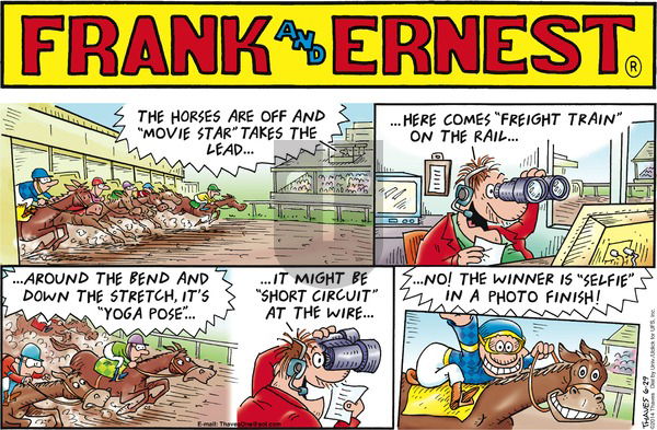 Frank and Ernest on Sunday June 29, 2014 Comic Strip