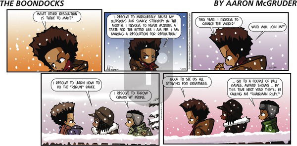 The Boondocks on Sunday December 26, 2004 Comic Strip
