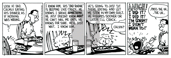 Calvin and Hobbes on Monday May 23, 1988 Comic Strip